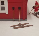 Ski og staver til stor nisse (10 cm) thumbnail